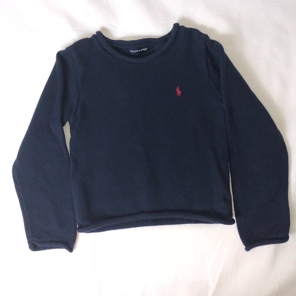 Ralph Lauren Crewneck Boys Blue Sweater size 6/6X